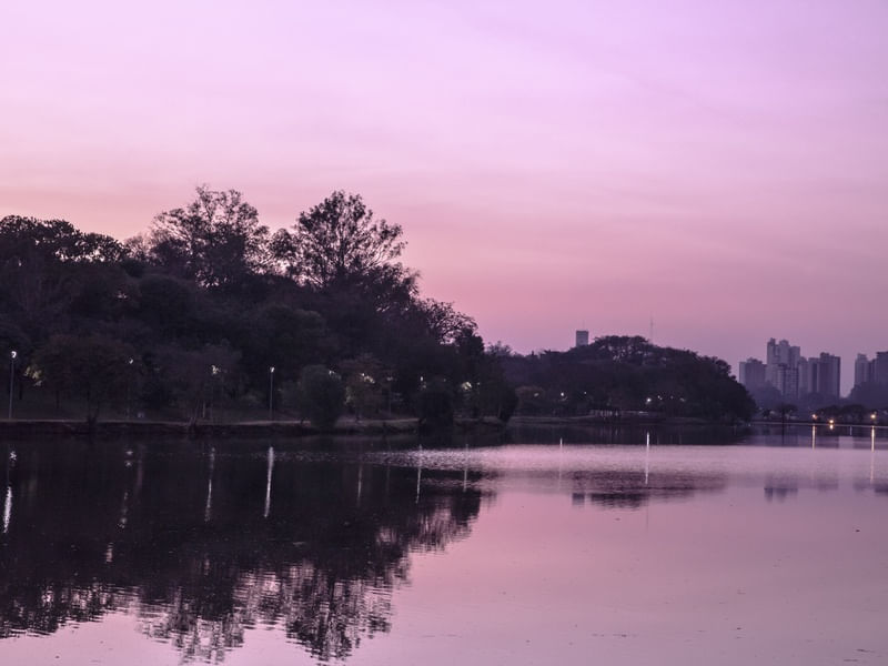 O REFLEXO DO CEU ROSA NO LAGO IGAPO