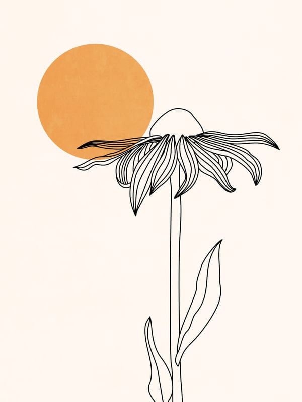 LINE ART - FLOWER 01