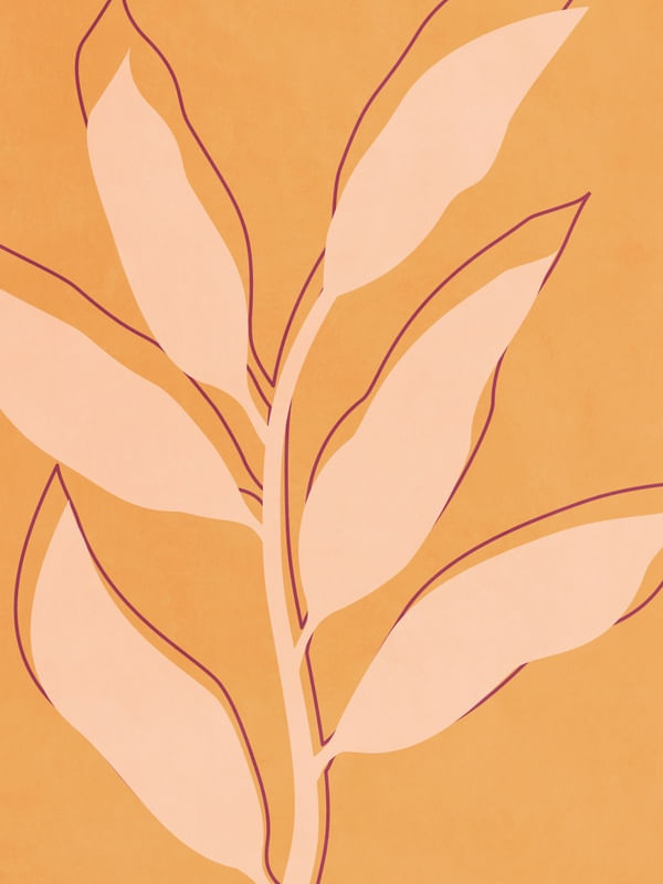 TROPICAL ART - LEAVES AND LINES 01