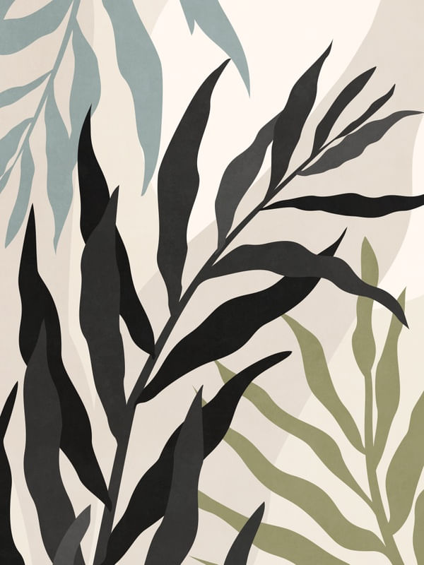 MINIMAL TROPICAL ART - LEAVES 03