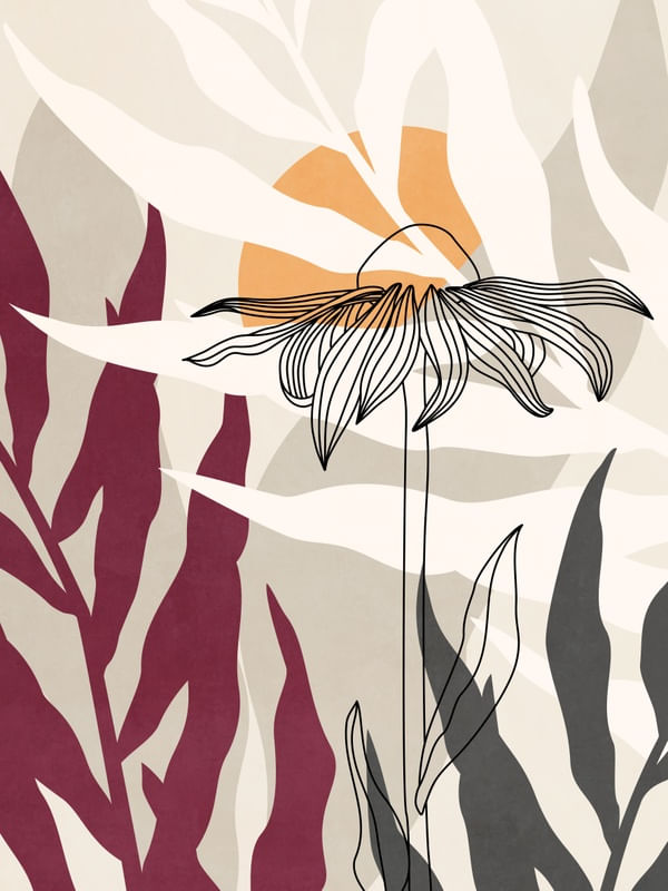 MINIMAL TROPICAL ART - FLORA 02
