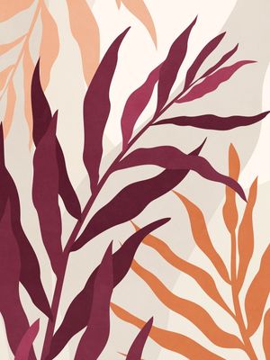 MINIMAL TROPICAL ART - LEAVES 10