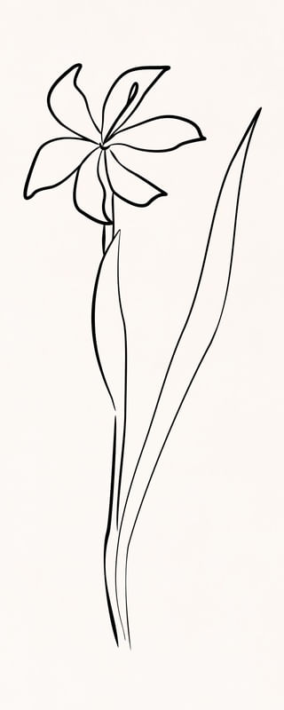 LINE ART - FLOWER 03