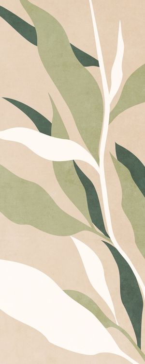 MINIMAL TROPICAL ART - LEAVES 12