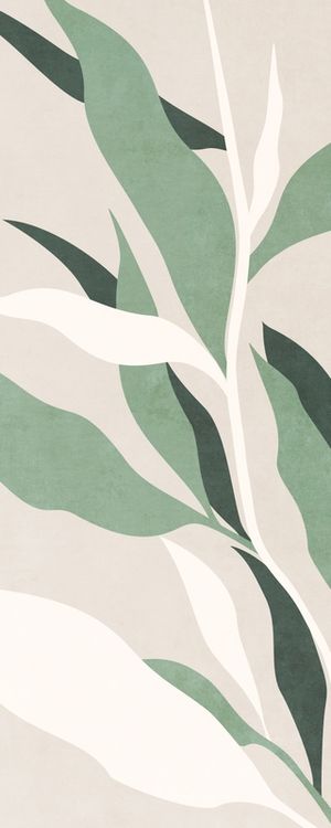 MINIMAL TROPICAL ART - LEAVES 13
