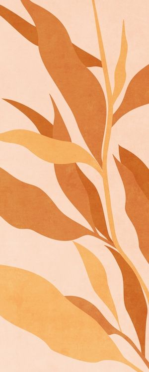 MINIMAL TROPICAL ART - LEAVES 14