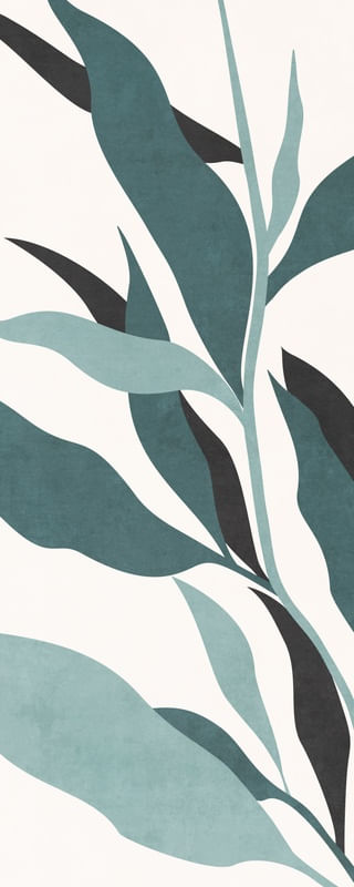 MINIMAL TROPICAL ART - LEAVES 15