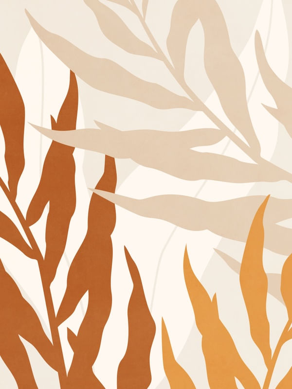 MINIMAL TROPICAL ART - LEAVES 17