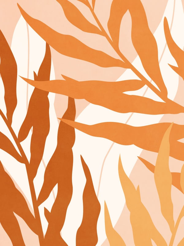 MINIMAL TROPICAL ART - LEAVES 18