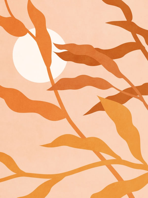 MINIMAL TROPICAL ART - LEAVES 20