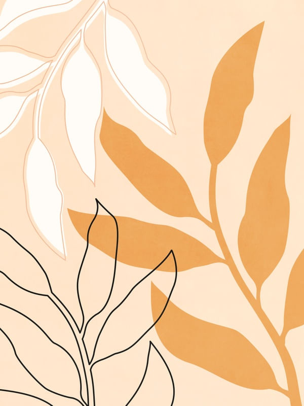 MINIMAL TROPICAL ART - LEAVES 21