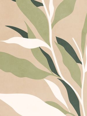 MINIMAL TROPICAL ART - LEAVES 25