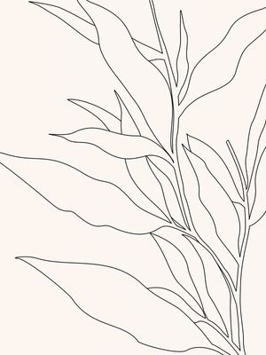 LINE ART - LEAVES 11