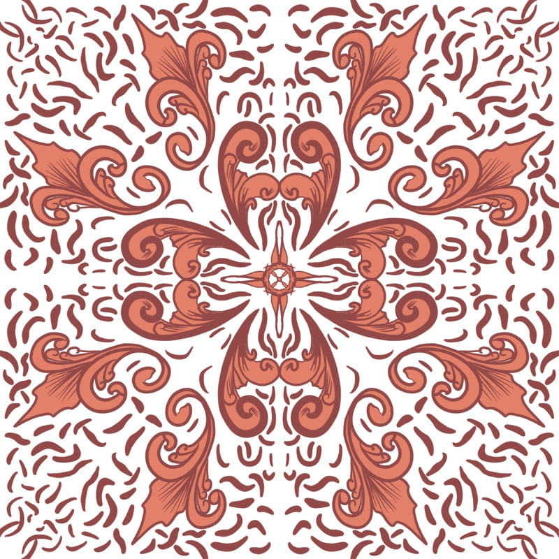 FLORAL ADORNADO COBRE