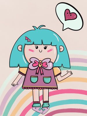 A MENINA E AS CORES