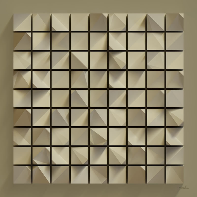 SQUARE OF POINTY CUBES
