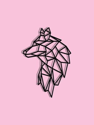 LOBO MINIMALISTA 3D