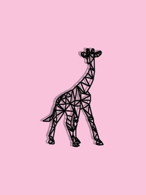 GIRAFA MINIMALISTA 3D