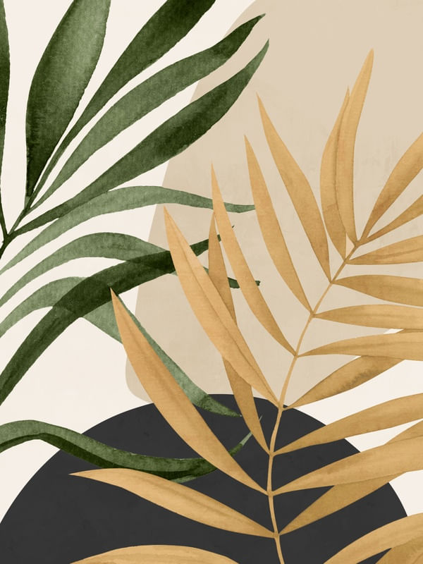 ABSTRACT ART TROPICAL LEAVES 76