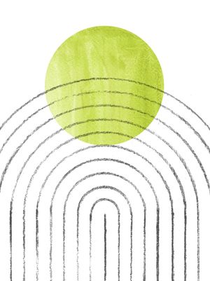 GREEN CIRCLE IN THE ARCH