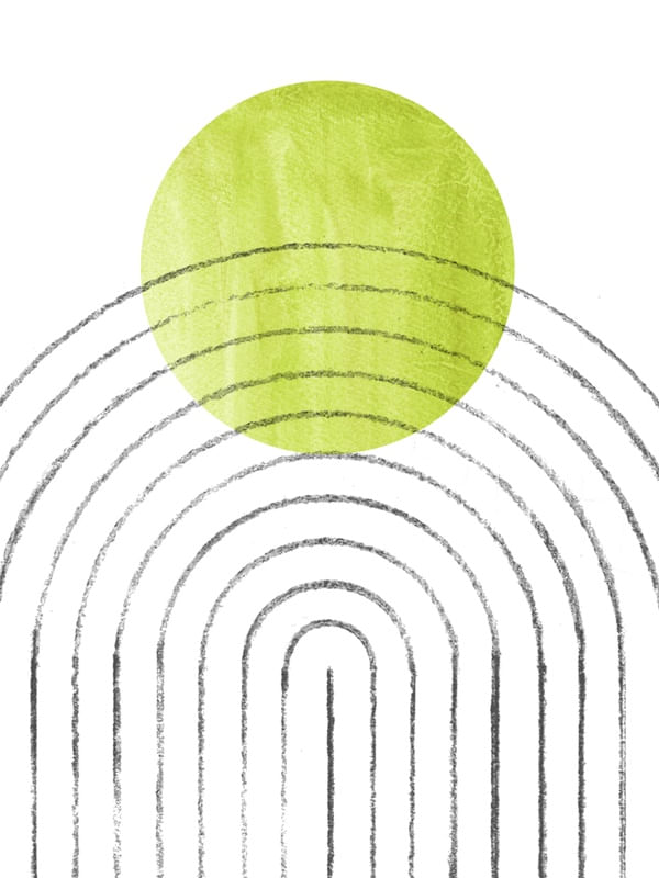 GREEN CIRCLE IN THE ARCH