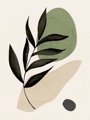 MINIMAL ABSTRACT ART PLANT 29