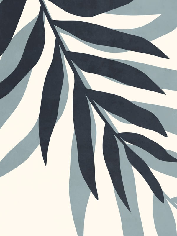 MINIMAL LEAF - BLUE 02
