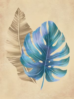 PLANTAS TROPICIAS EM AQUARELA