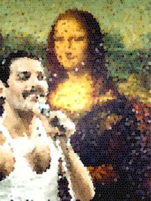 MOLANISA E FREDDIE MERCURY MOSAICO