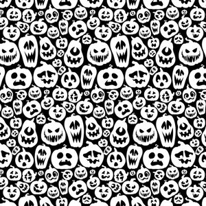 HALLOWEEN PUMPKINS - SEAMLESS PATTERN TEXTURE WB
