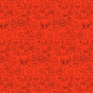 HALLOWEEN PUMPKINS - SEAMLESS PATTERN TEXTURE LINEART BO