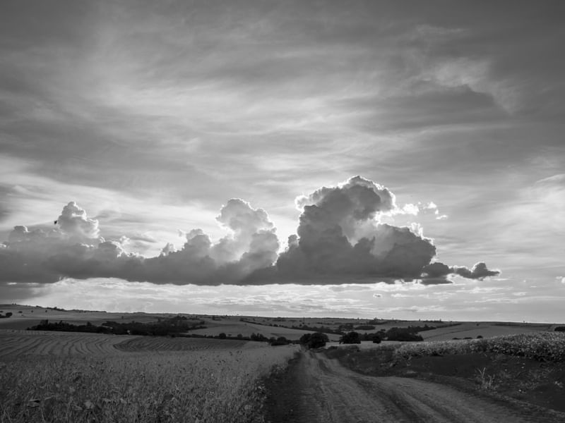 PAISAGEM DAS NUVENS NO CAMPO
