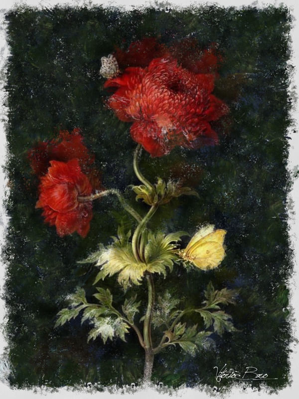 ABSTRATO RED FLOWERS