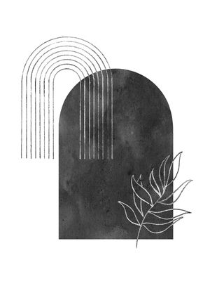 GRAY ARCH AND LEAF
