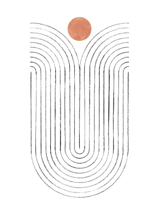 CURVED LINES AND CIRCLE