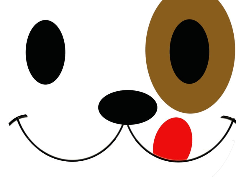 DOG WITH TONGUE