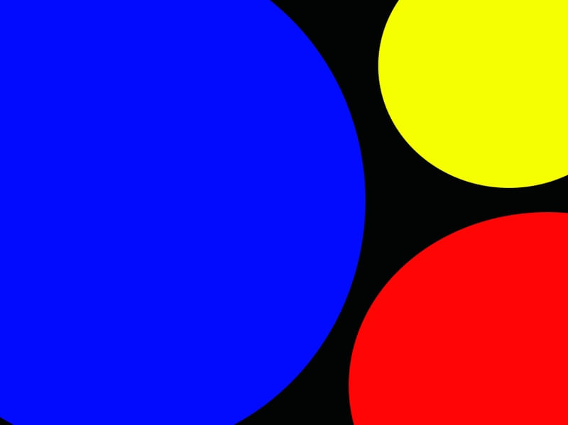 CÍRCULOS EM CORES PRIMÁRIAS