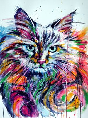 CAT, PAINTER KOVACS ANNA BRIGITE