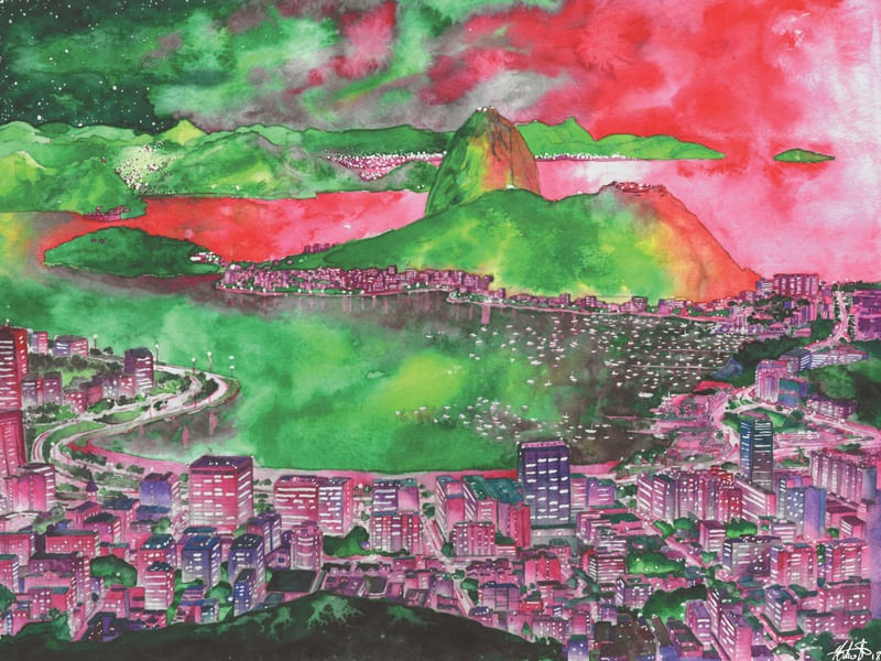 ENSEADA DE BOTAFOGO AO CREPÚSCULO DE VERÃO