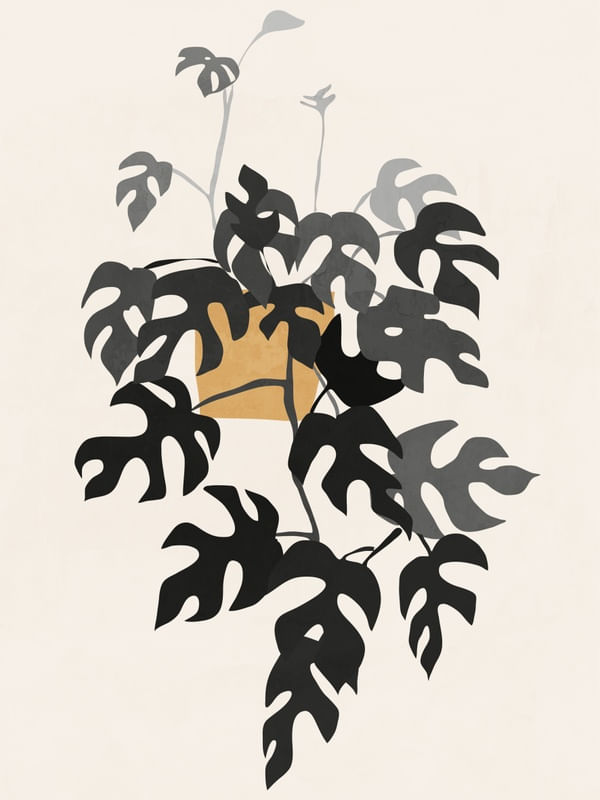 MINIMAL ABSTRACT ART PLANT 24