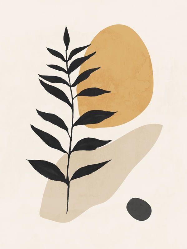 MINIMAL ABSTRACT ART PLANT 27
