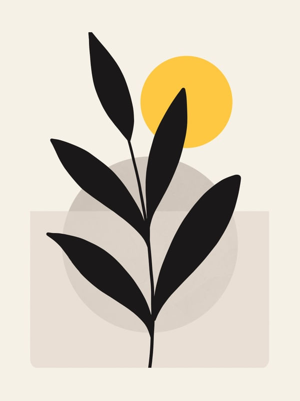 MINIMAL ABSTRACT ART PLANT 34