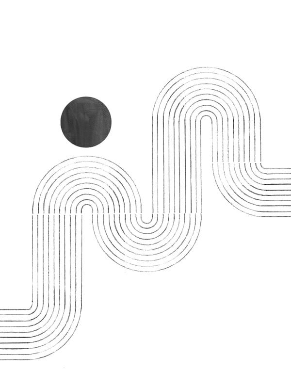 CURVED GRAY LINES