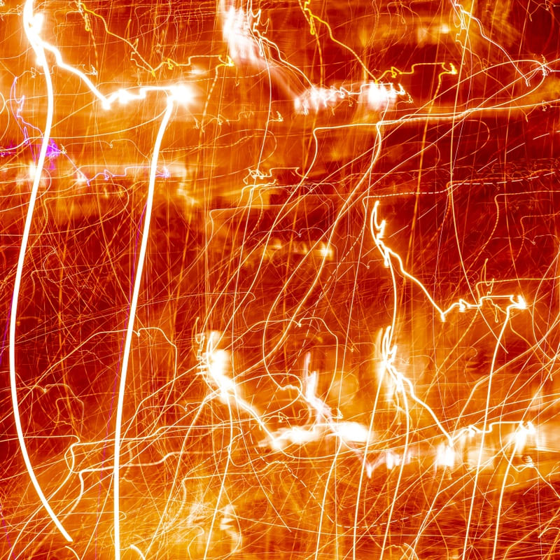 LUZES ABSTRATAS LARANJA