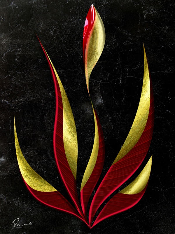 FLORAL FIRE BLACK