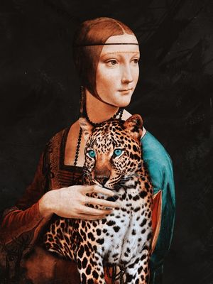 LADY WITH A JAGUAR