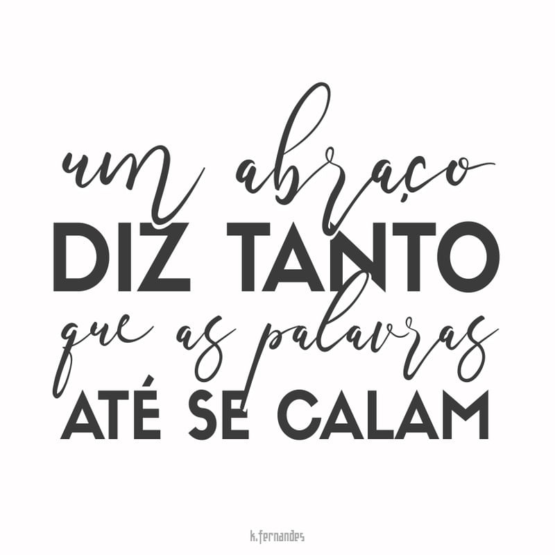 UM ABRAÇO