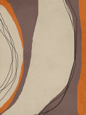 FORMAS E LINHAS LARANJA - DIPTICO 2