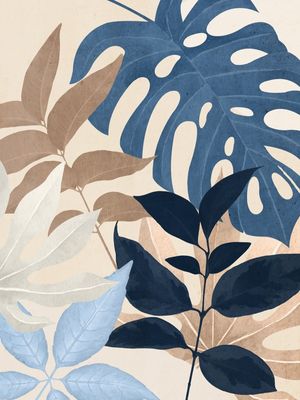 ABSTRACT ART TROPICAL LEAVES 80