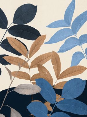 ABSTRACT ART TROPICAL LEAVES 82